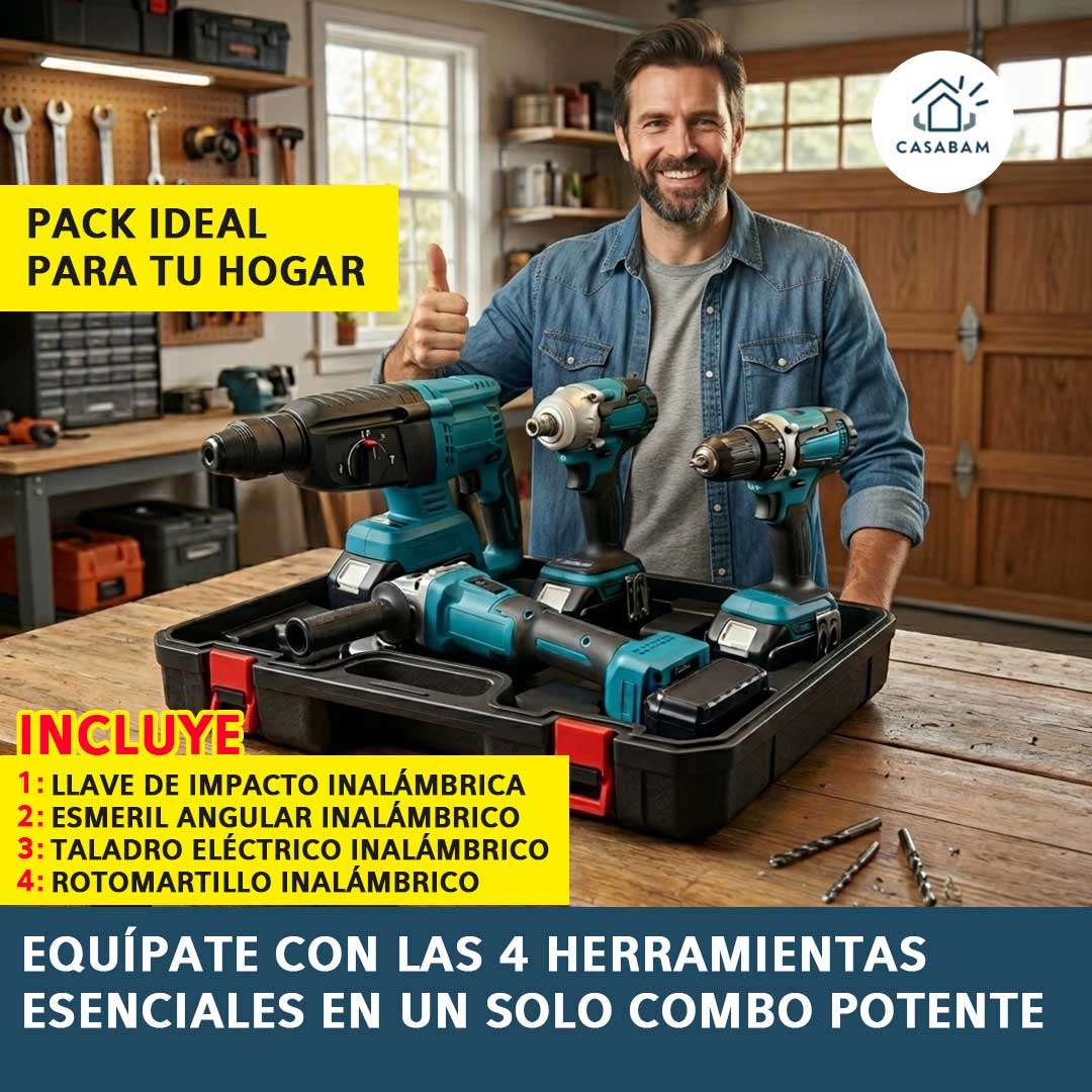 Combo Herramientas 4 en 1 – Equipamiento esencial portátil – Ahorra dinero obteniendo las herramientas clave en una sola compra