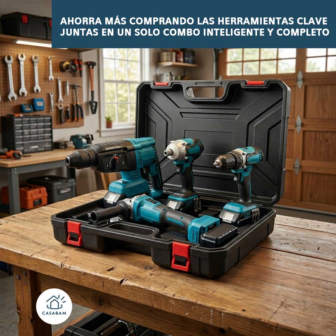 Combo Herramientas 4 en 1 – Equipamiento esencial portátil – Ahorra dinero obteniendo las herramientas clave en una sola compra