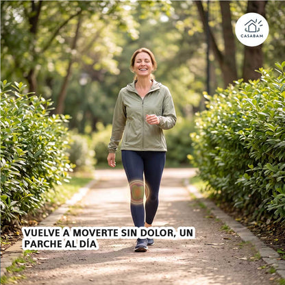 Parches Alivia Rodilla - Reduce el dolor y la inflamación de rodilla - Siente el alivio, sin pastillas ni cremas