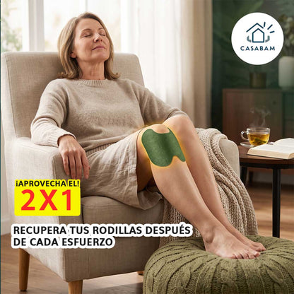 Parches Alivia Rodilla - Reduce el dolor y la inflamación de rodilla - Siente el alivio, sin pastillas ni cremas