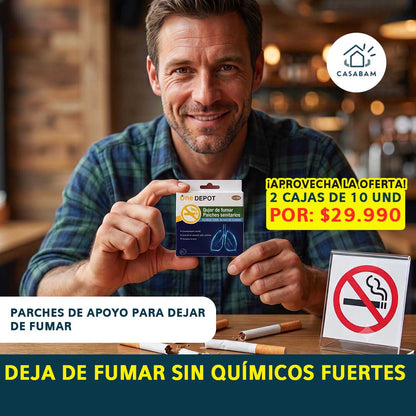 Parches para Dejar de Fumar - Acompañan tu proceso para dejar el hábito - Cuida tu salud un día a la vez