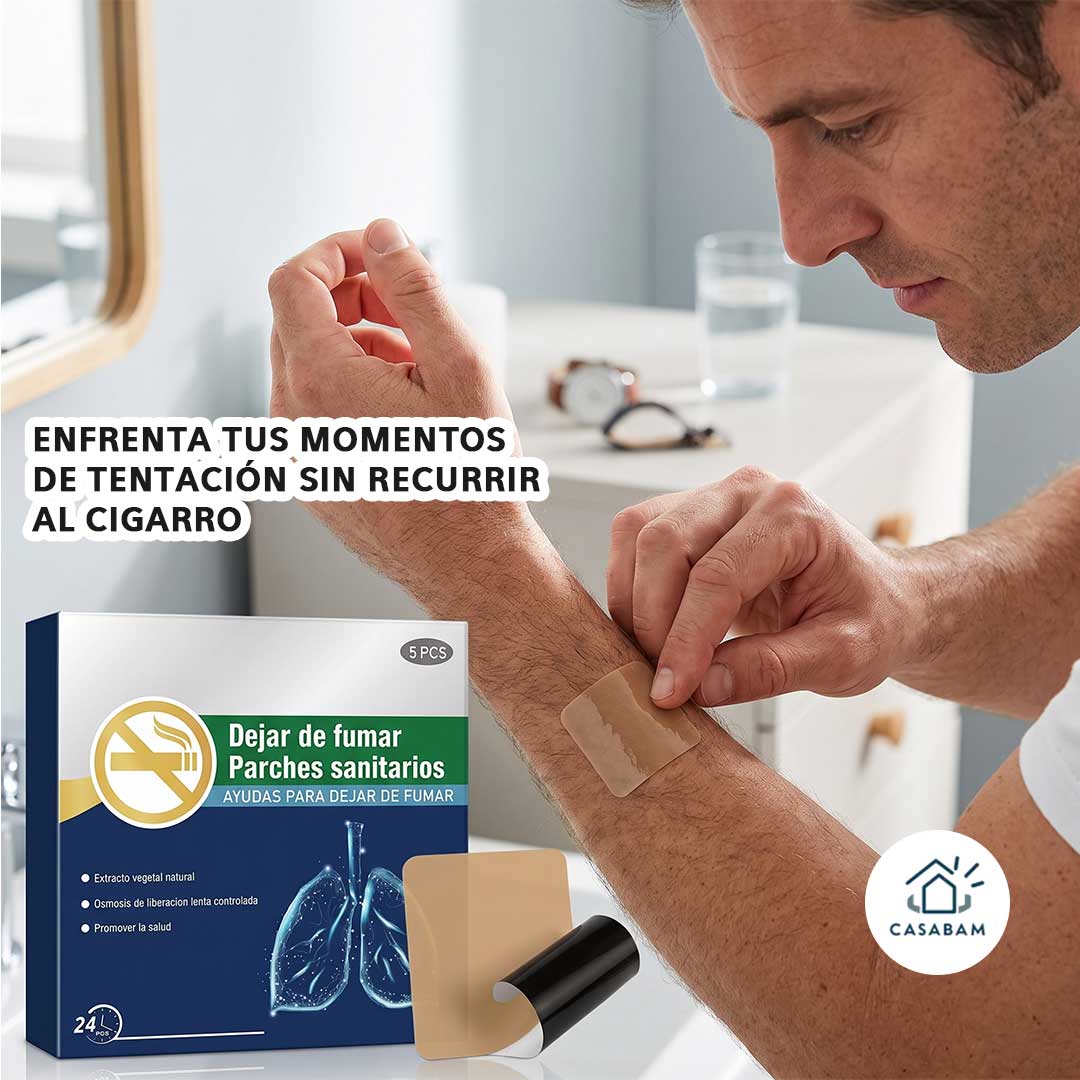 Parches para Dejar de Fumar - Acompañan tu proceso para dejar el hábito - Cuida tu salud un día a la vez