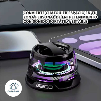 Mini Parlante Magnético Bluetooth LED – Audio portátil manos libres – Lleva tu música a viajes y salidas sin cargar equipos grandes