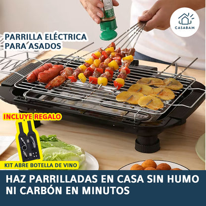 Parrilla Eléctrica para Asados – Sin humo – Disfruta parrilladas en casa sin carbón ni complicaciones