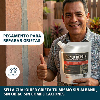 Pegamento para reparar grietas 500g - Restaura y deja la pared como nueva sin necesidad - sin obra ni polvo