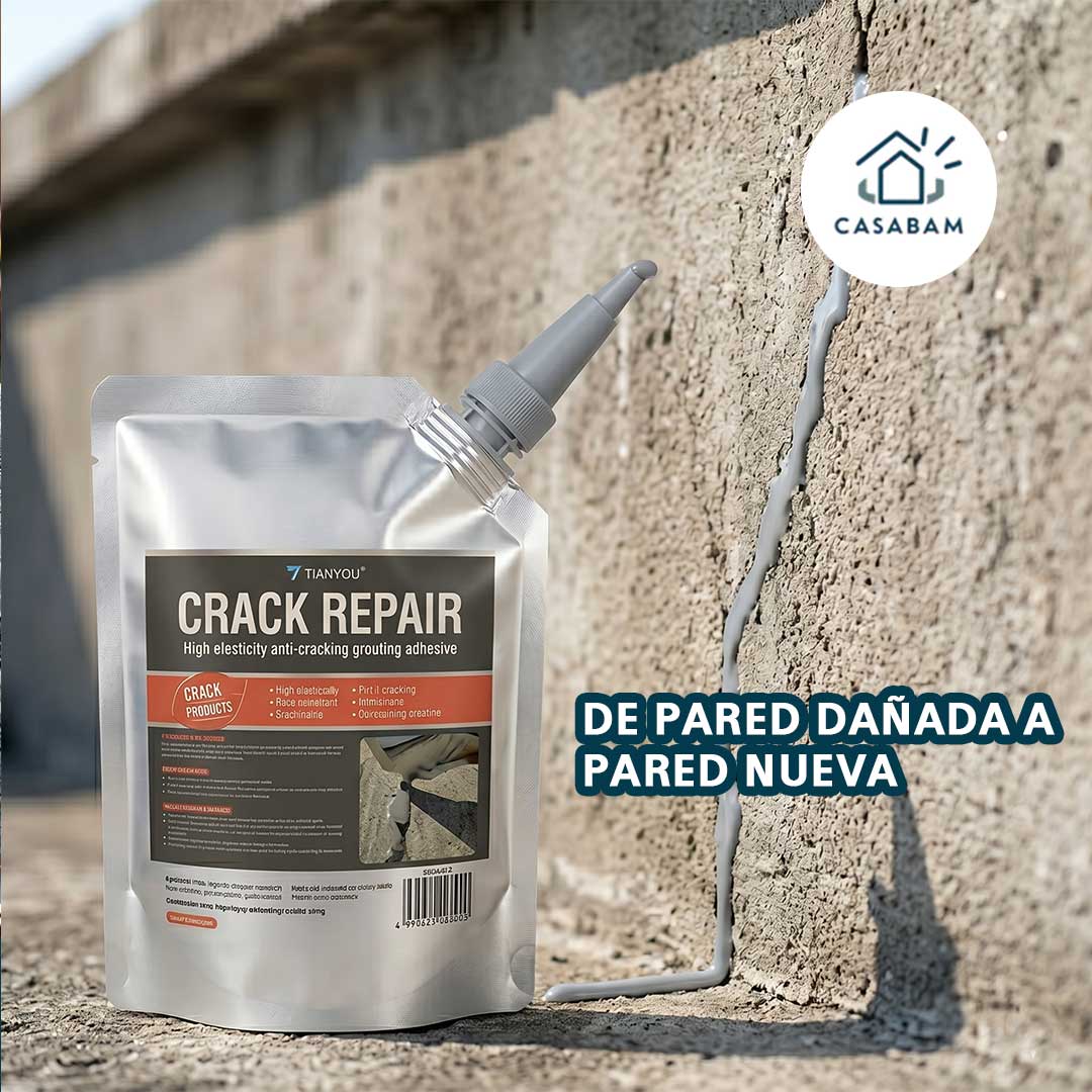 Pegamento para reparar grietas 500g - Restaura y deja la pared como nueva sin necesidad - sin obra ni polvo