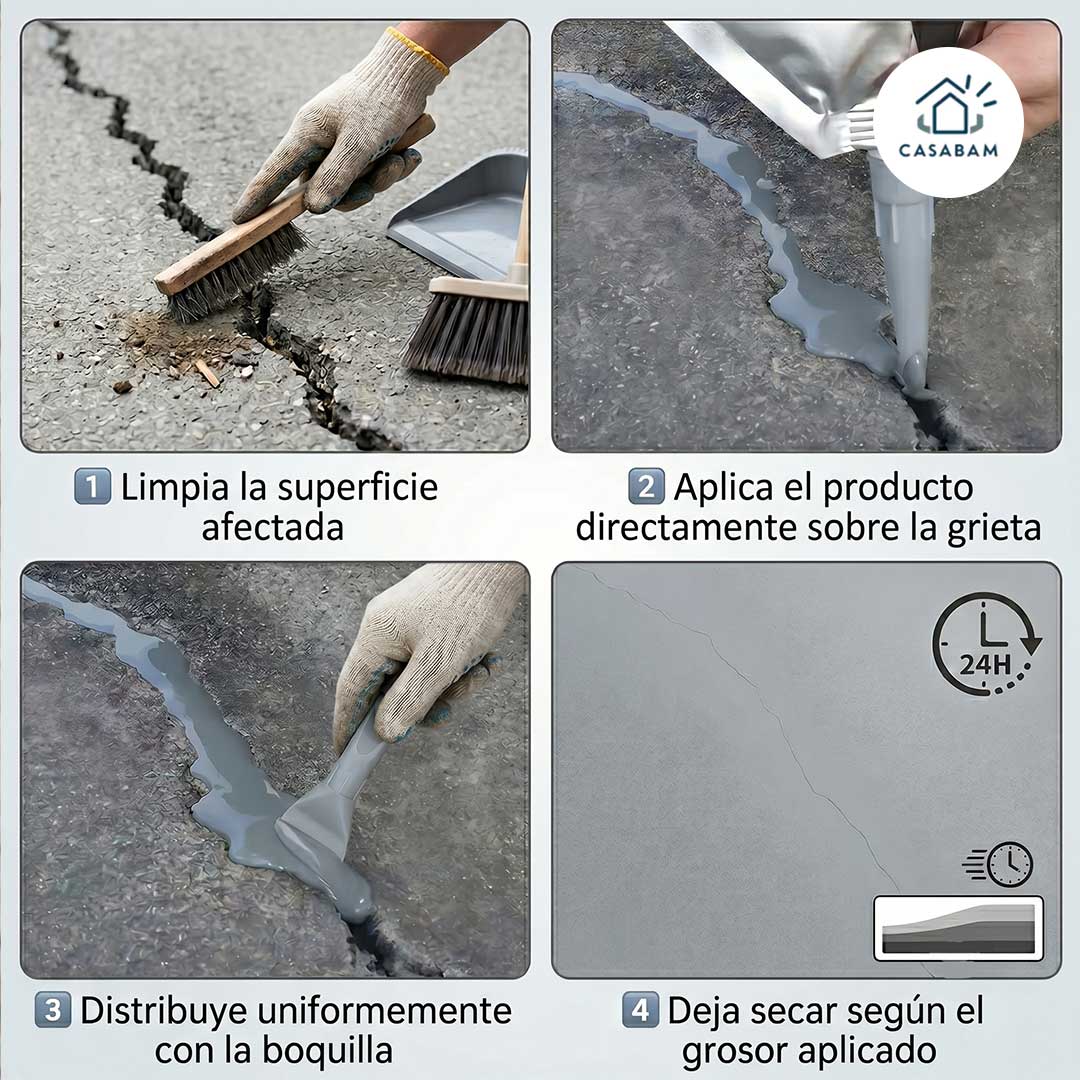Pegamento para reparar grietas 500g - Restaura y deja la pared como nueva sin necesidad - sin obra ni polvo