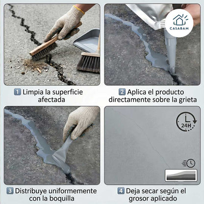 Pegamento para reparar grietas 500g - Restaura y deja la pared como nueva sin necesidad - sin obra ni polvo