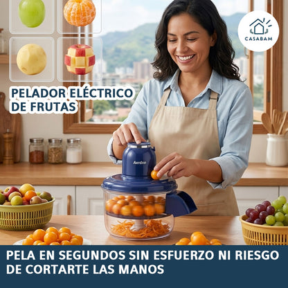Pelador Eléctrico De Frutas - rápido y seguro – Pela frutas y verduras en segundos sin esfuerzo ni riesgo