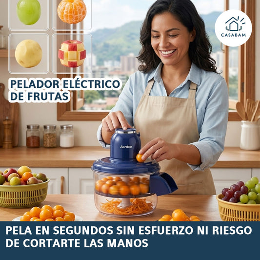 Pelador Eléctrico De Frutas - rápido y seguro – Pela frutas y verduras en segundos sin esfuerzo ni riesgo