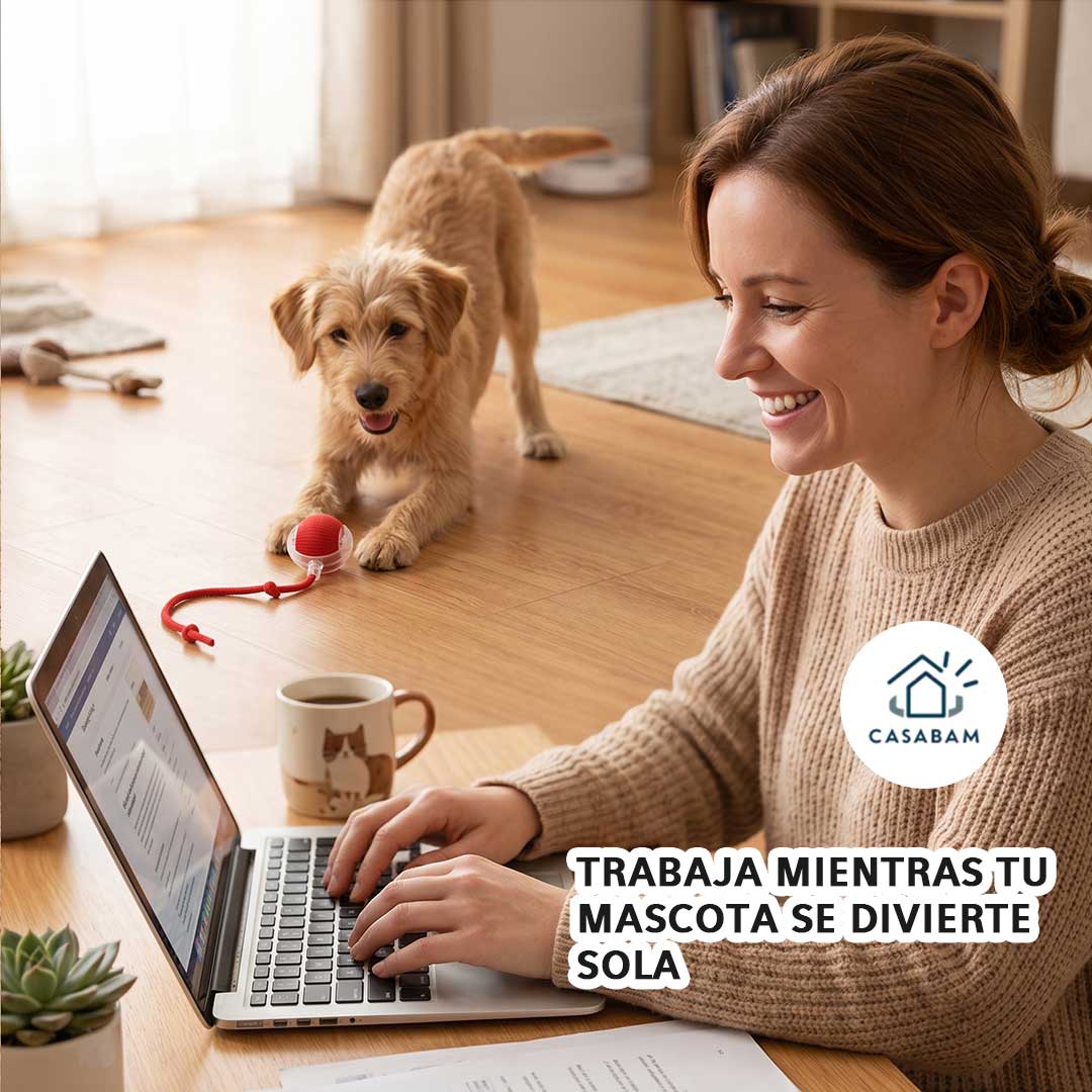 Pelota Inteligente para Mascota -Se mueve sola - Activa el instinto cazador de tu mascota desde el primer minuto de juego