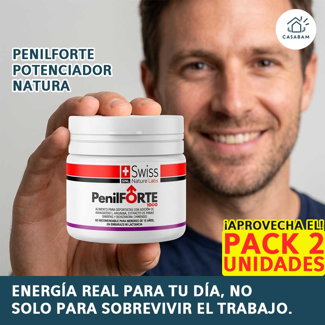 PenilForte Potenciador - Cápsula diaria para recuperar energía y vitalidad masculina — Deja de sobrevivir el día. Empieza a vivirlo con energía real