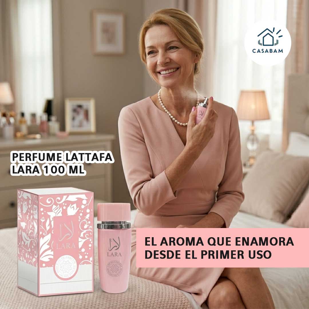 Perfume LATTAFA LARA - El perfume que regala momentos únicos - El aroma que enamora desde el primer spray, sin importar la ocasión