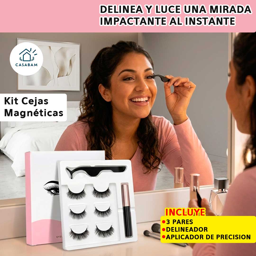 Kit Pestañas Magnéticas InstantLook – Aplicación en un solo paso – Delinea y luce mirada impactante al instante