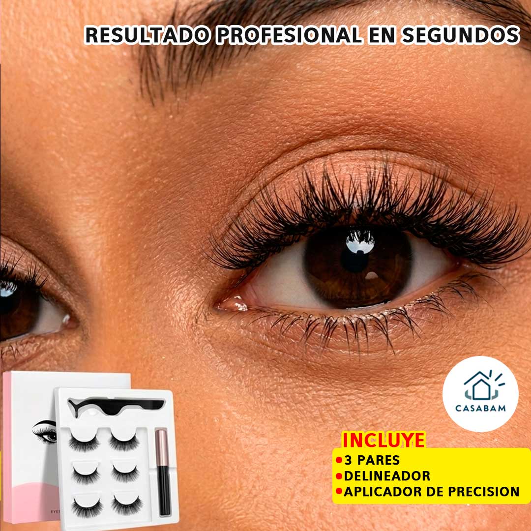 Kit Pestañas Magnéticas InstantLook – Aplicación en un solo paso – Delinea y luce mirada impactante al instante
