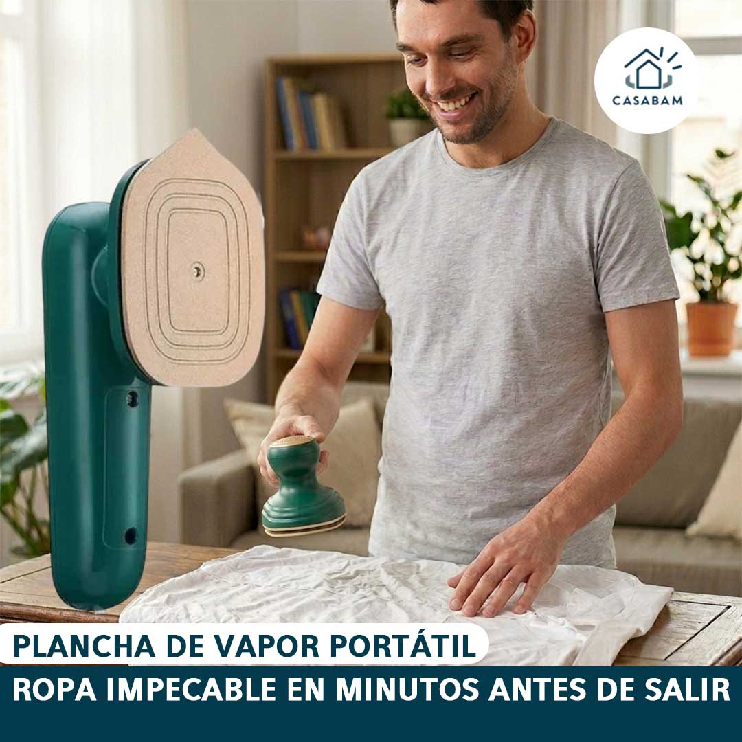 Plancha de Vapor Portátil – Quita arrugas al instante – Empieza tu día con imagen profesional sin perder tiempo