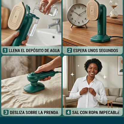 Plancha de Vapor Portátil – Quita arrugas al instante – Empieza tu día con imagen profesional sin perder tiempo