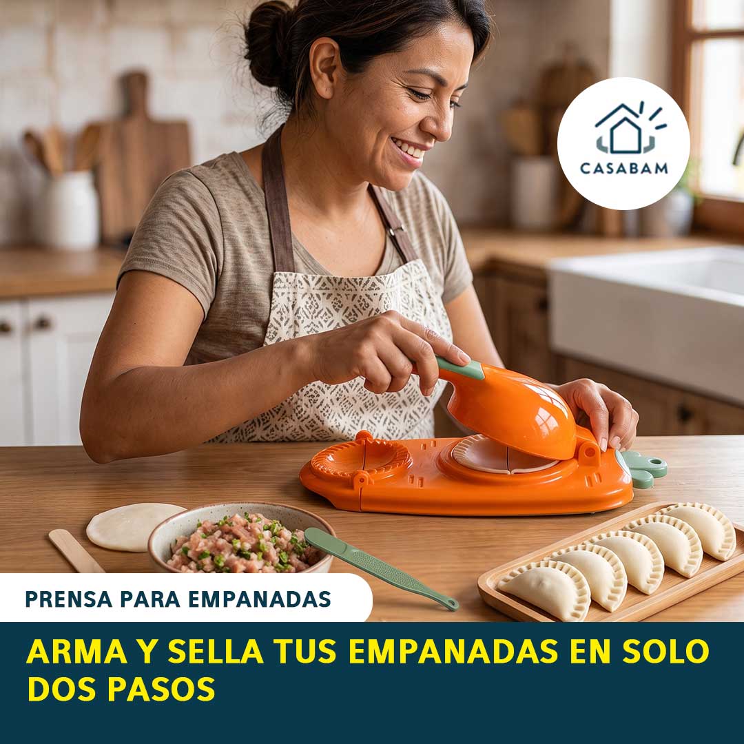 Prensa Para Empanadas - Arma y sella mini empanadas en un solo paso - Quedan parejas y no se abren al cocinar