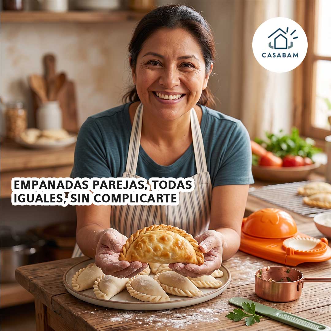 Prensa Para Empanadas - Arma y sella mini empanadas en un solo paso - Quedan parejas y no se abren al cocinar