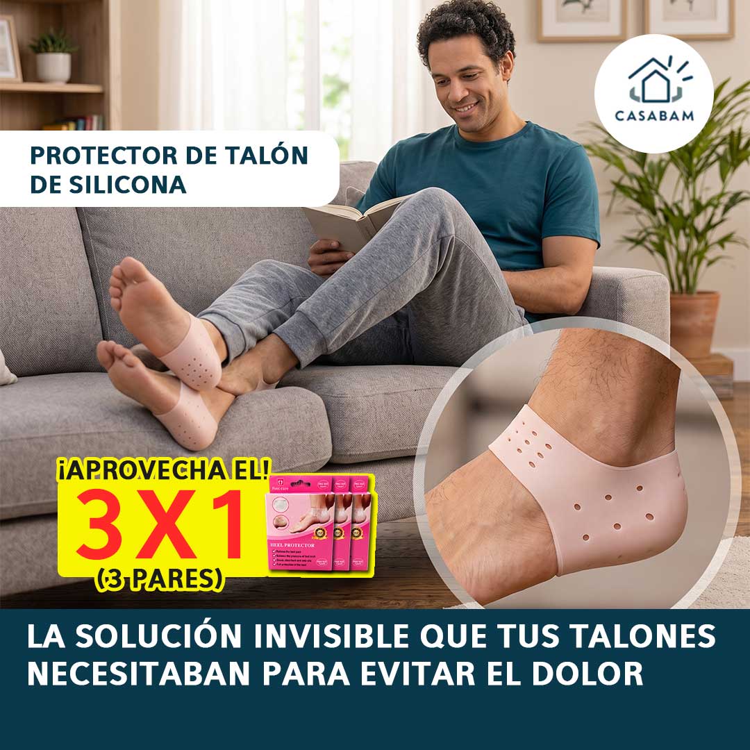Protector de talón de silicona - Protege tus talones rozaduras - Comodidad sin dolor