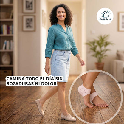 Protector de talón de silicona - Protege tus talones rozaduras - Comodidad sin dolor