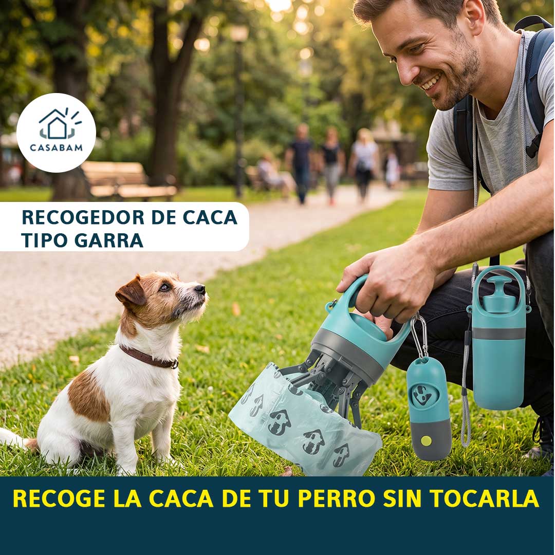 Recogedor de Caca Tipo Garra - Atrapa los desechos de tu perro en un solo clic - Sin ensuciar tus manos