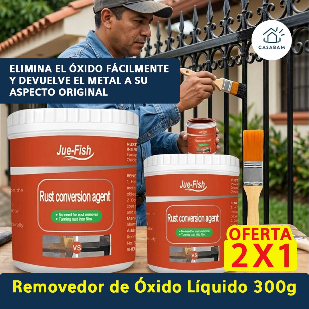 Removedor de Óxido Líquido 300g – Elimina Óxido Fácilmente – Devuelve el metal a su aspecto original