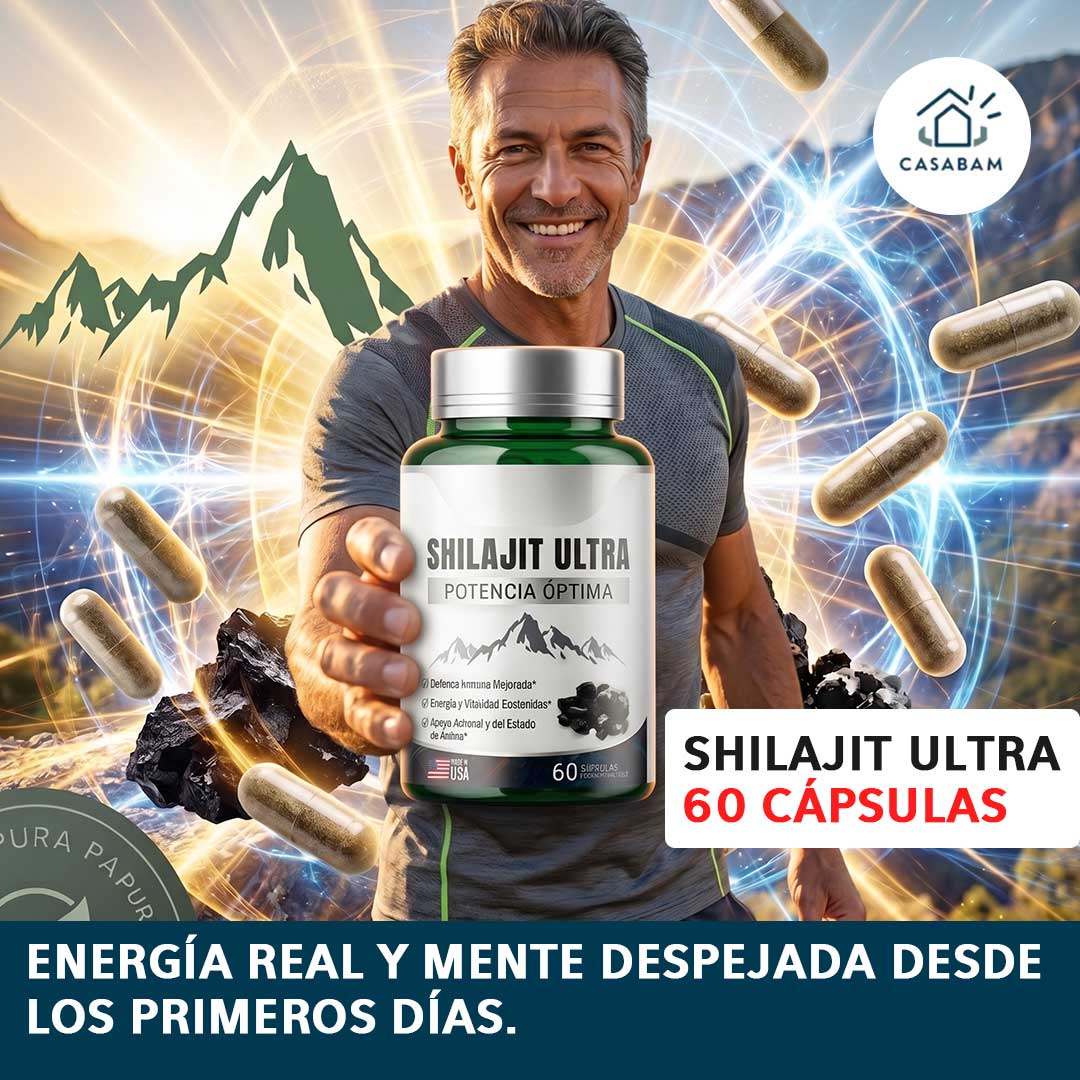 SHILAJIT ULTRA - Mejora el rendimiento físico y mental simultáneamente - Rinde al máximo sin agotarte en el intento.