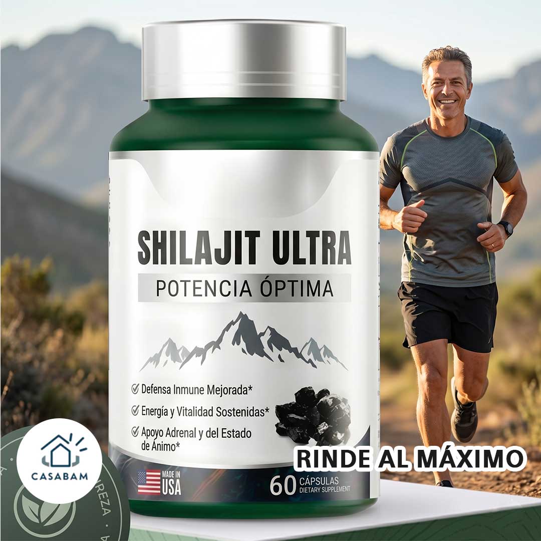 SHILAJIT ULTRA - Mejora el rendimiento físico y mental simultáneamente - Rinde al máximo sin agotarte en el intento.