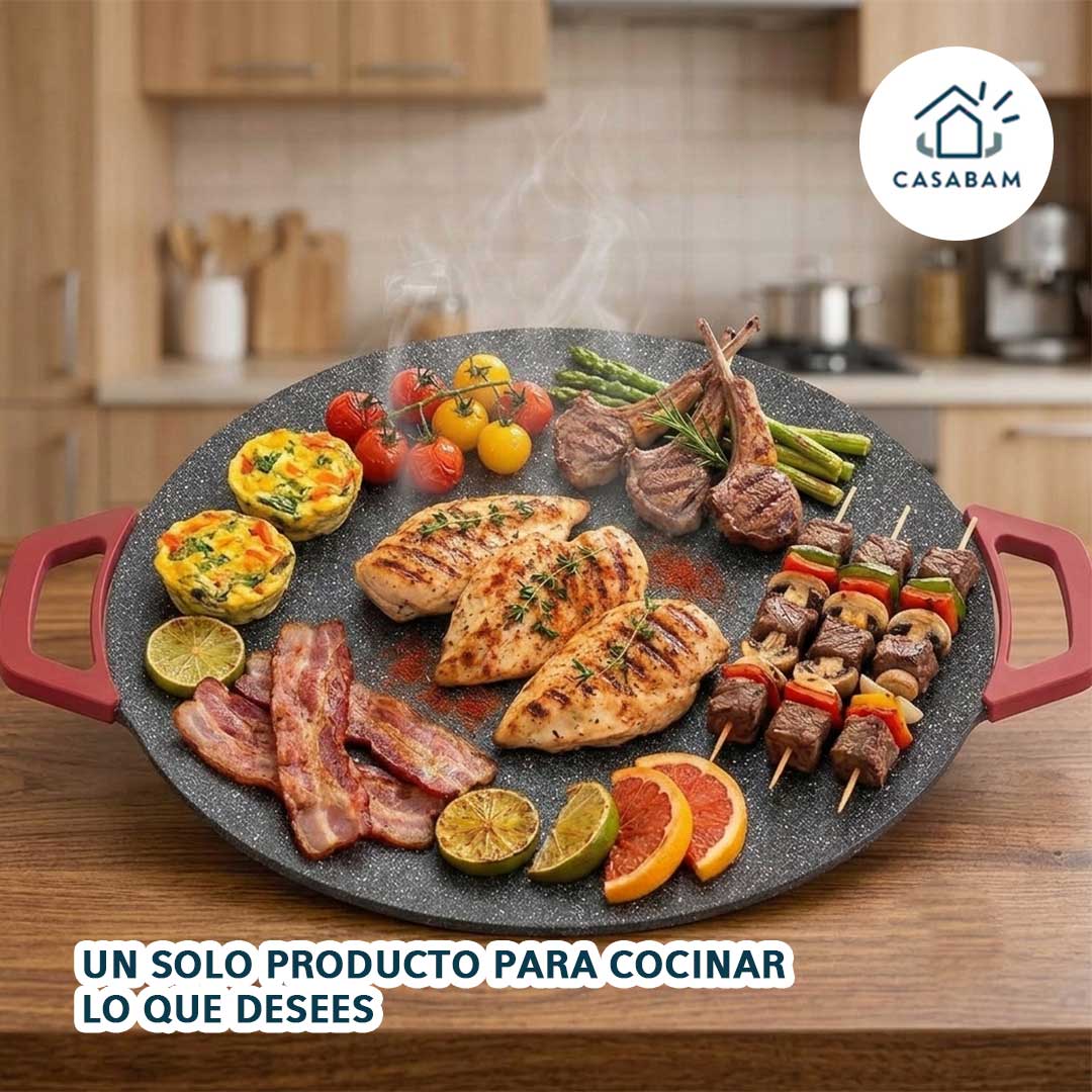 Sarten Eléctrico Antiadherente 36cm - Cocina sin fuego ni gas - Nunca más pelees con la limpieza