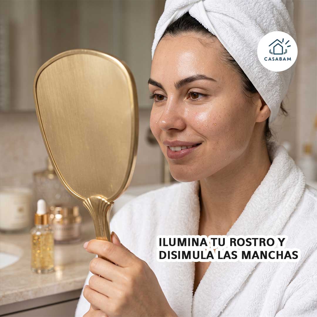 Sérum Facial Oro 24K – Hidrata y reafirma la piel – Menos arrugas visibles y un rostro más luminoso