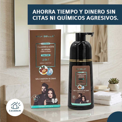 Shampoo Elimina Canas - Fácil y sin químicos agresivos – Rejuvenece tu apariencia desde casa sin gastar en salón