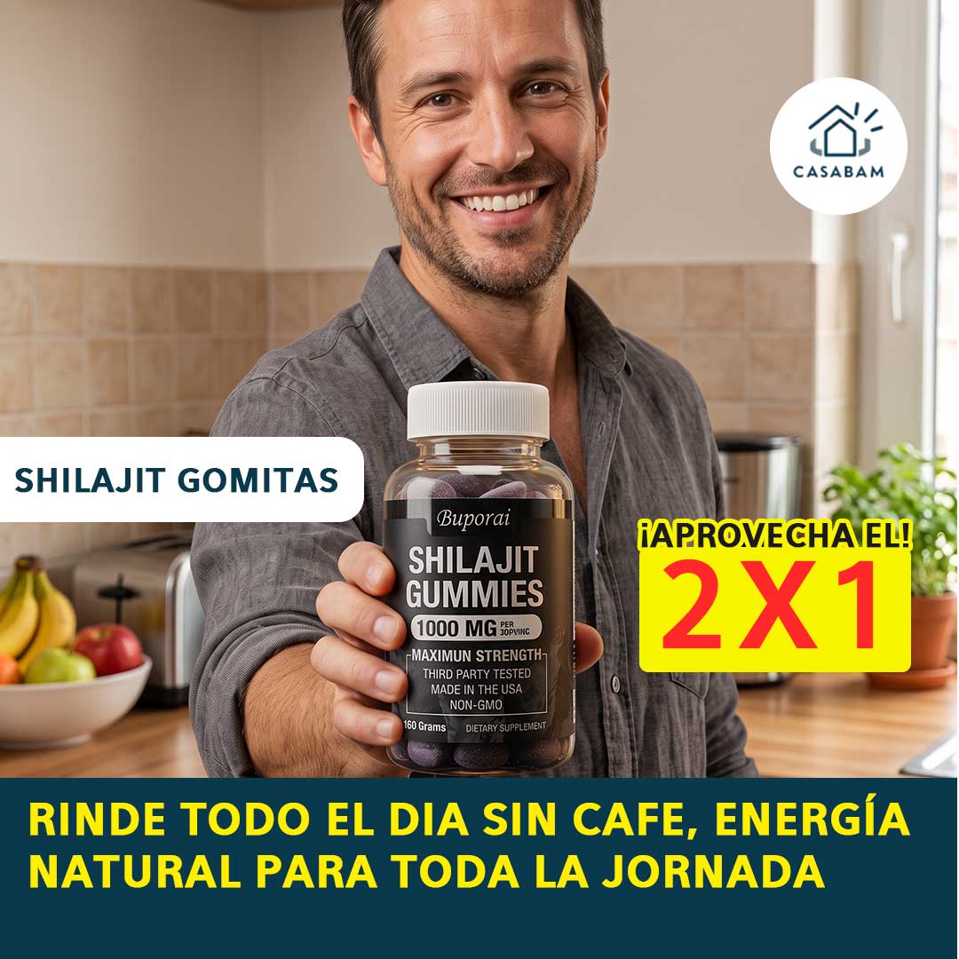 Shilajit Gomitas - Energía natural para todo el día - Llega al final del día con energía, sin depender del café