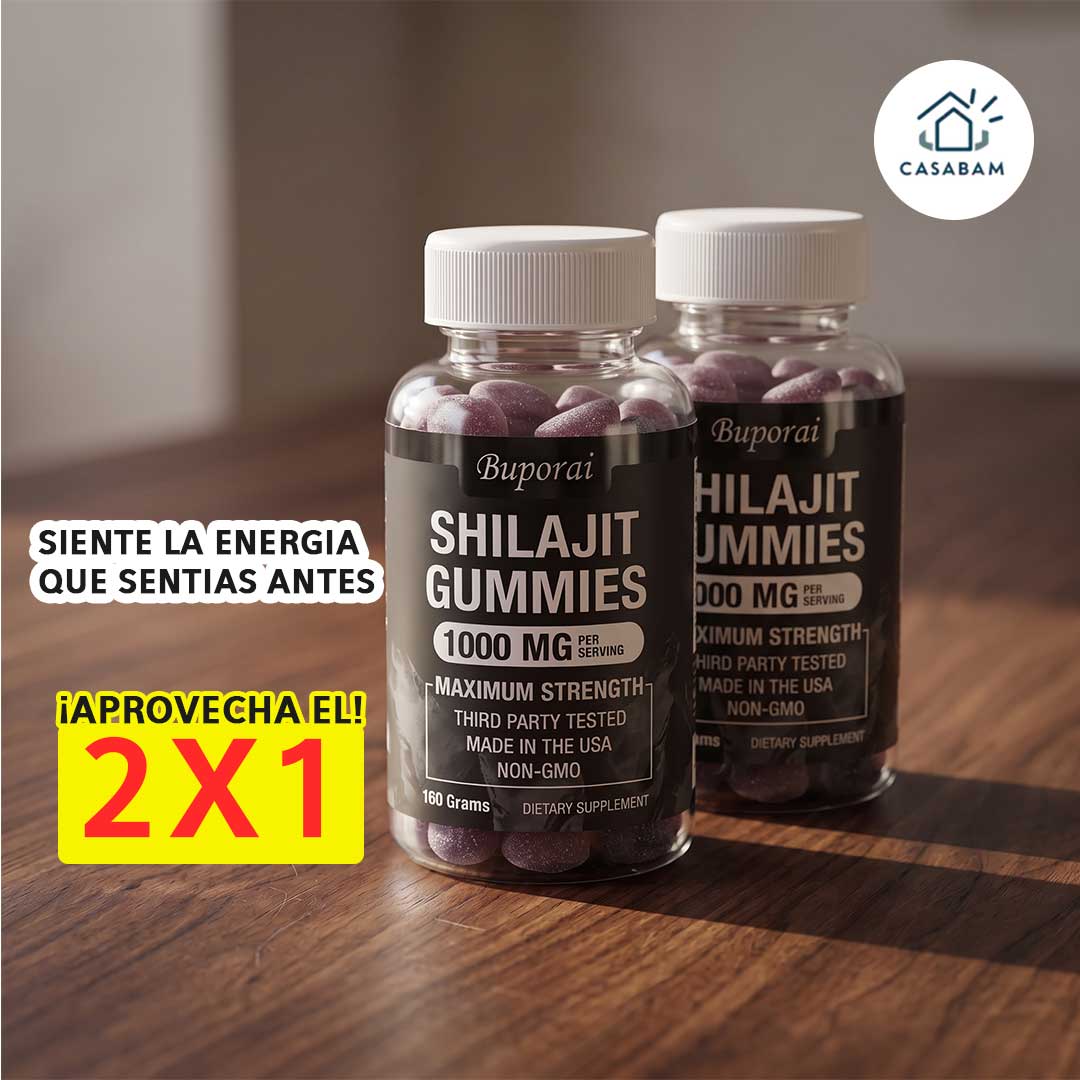 Shilajit Gomitas - Energía natural para todo el día - Llega al final del día con energía, sin depender del café