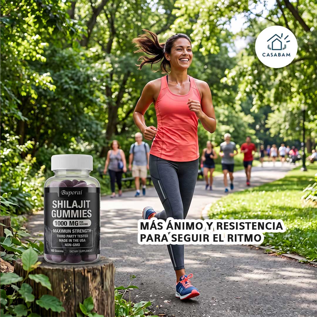 Shilajit Gomitas - Energía natural para todo el día - Llega al final del día con energía, sin depender del café