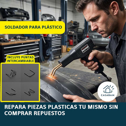 Soldador Para Plástico - Repara parachoques y piezas plásticas rotas - 10 minutos sin esperar repuestos
