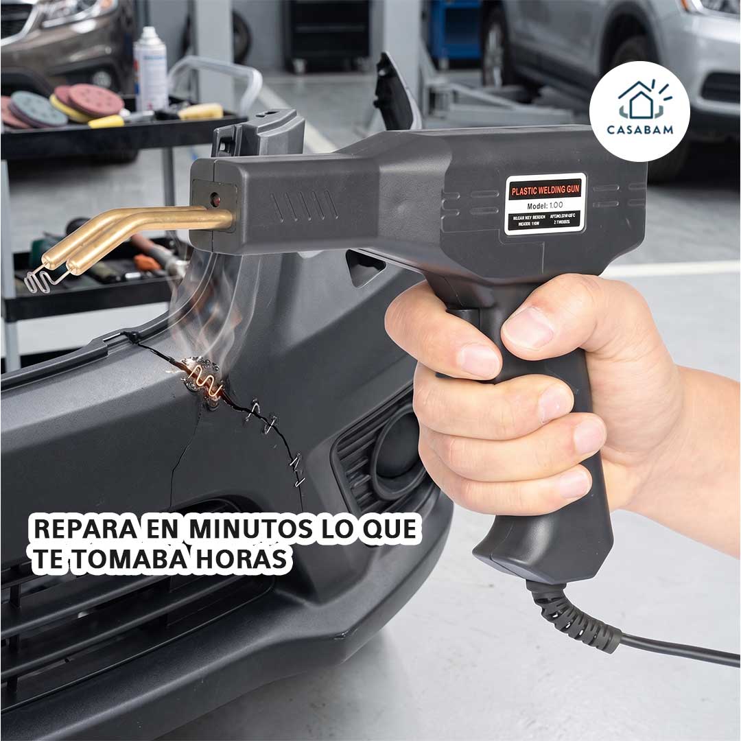 Soldador Para Plástico - Repara parachoques y piezas plásticas rotas - 10 minutos sin esperar repuestos