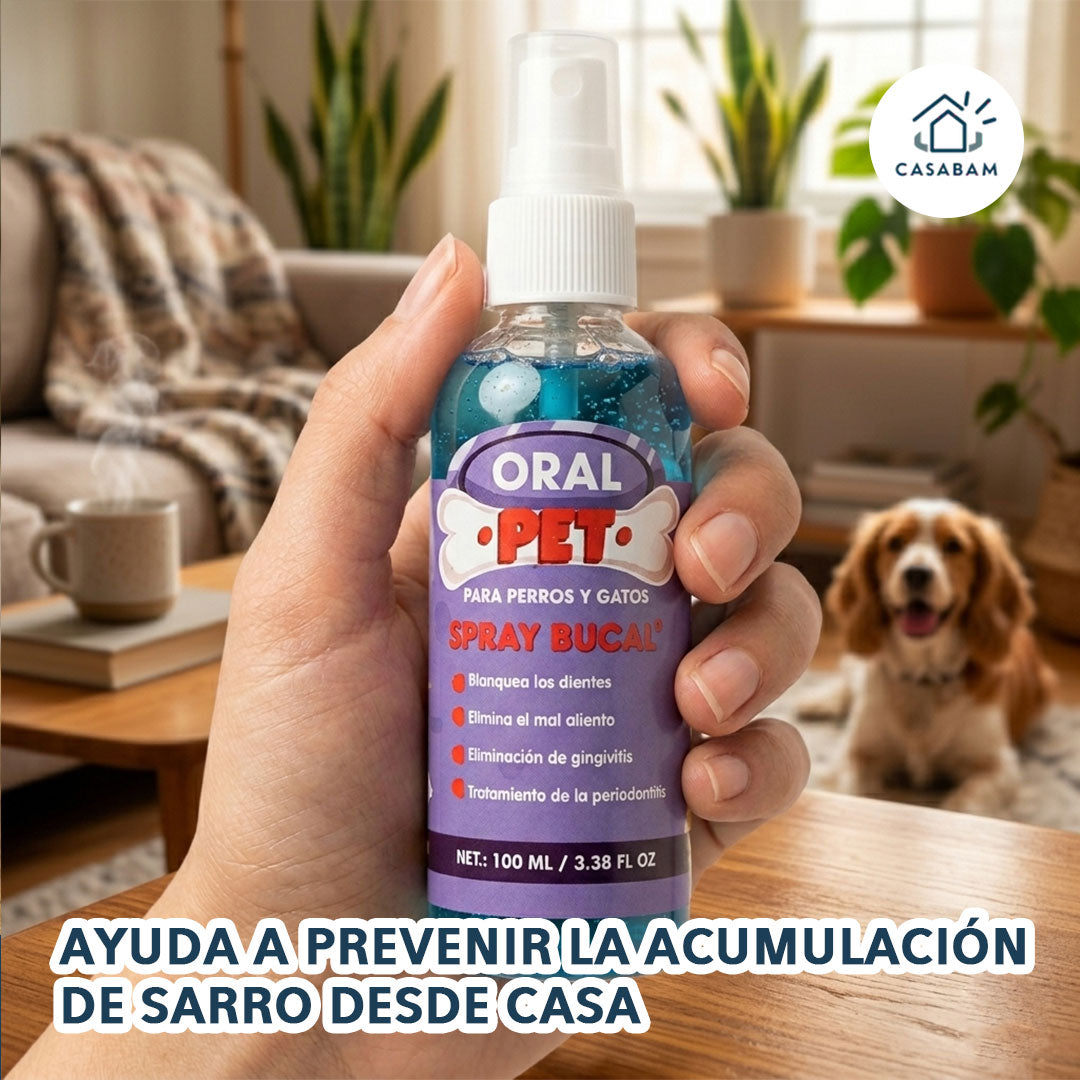 Spray Oral Pet Fresh – Bucal Limpiador Para Mascotas – Mantén su boca limpia sin estrés ni cepillado