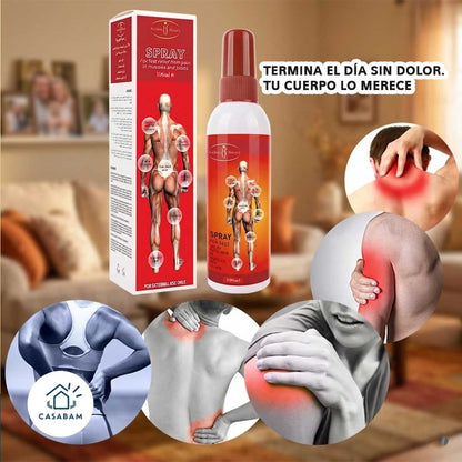 Spray analgésico muscular de acción rápida - Alivia el dolor muscular en segundos - Alivia el dolor y vuelve a moverte sin limitaciones