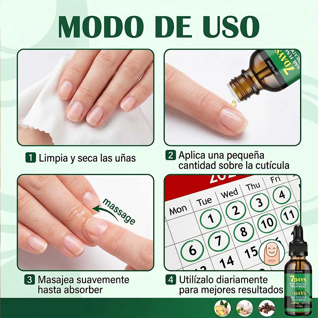 Tónico Jengibre Elimina hongos - Recupera uñas bonitas y saludables - y vuelve a mostrar tus pies con confianza.