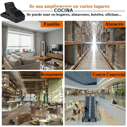 Trampa Segura Antiroedores – Captura sin venenos – Protege a tu familia, mascotas y alimentos desde el primer uso