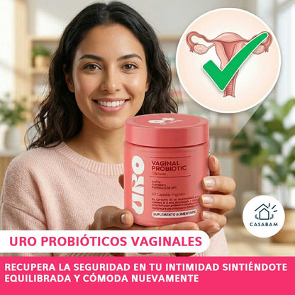 URO Probióticos Vaginales – Defensa Íntima Natural – Apoya la prevención de infecciones vaginales recurrentes