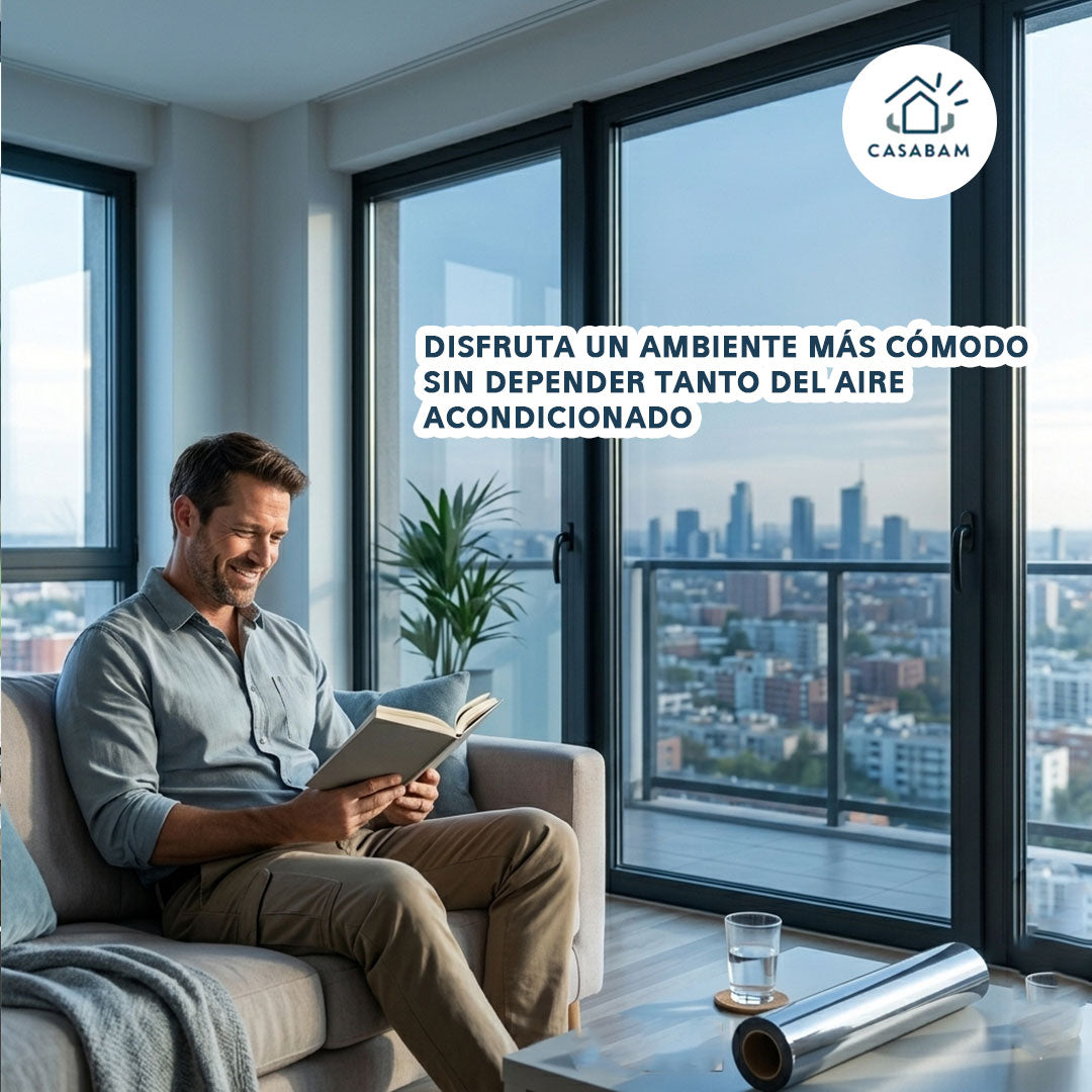 Vinilo Anticalor para Ventanas – Reduce el calor solar – Mantén tu casa más fresca con proyección UV