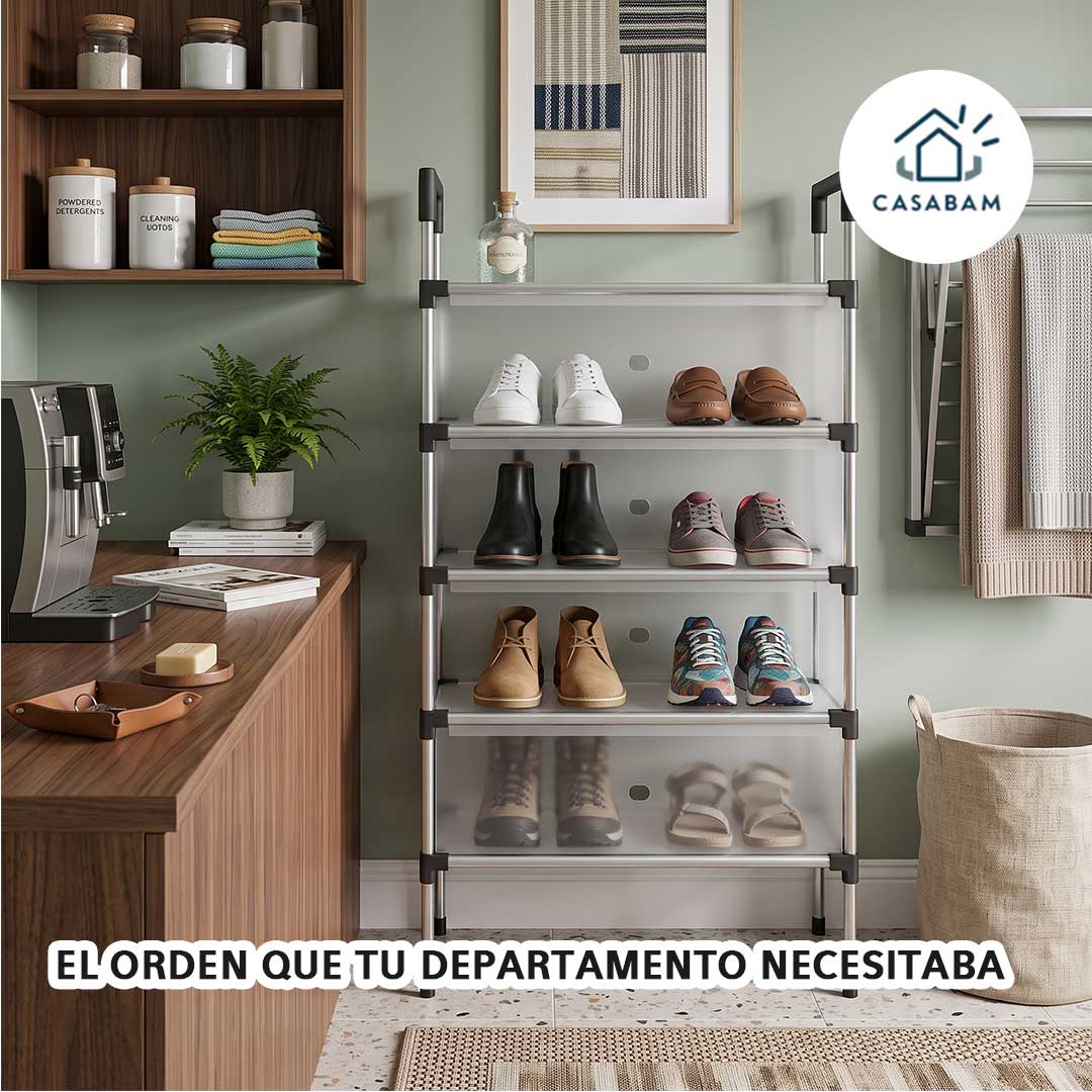 Zapateras Modernas 6 Niveles - Guarda y ordena tus zapatos - Ahorra espacio en tu departamento y arma tu orden en minutos