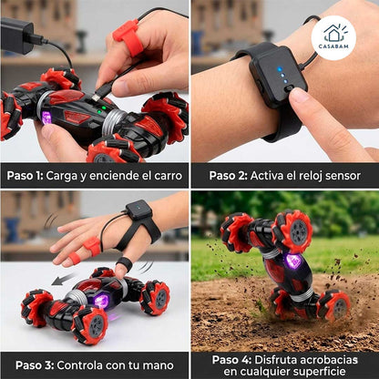 Carro Acrobático - En cualquier superficie - Sorprende con un juguete tecnológico que realmente impacta al regalar