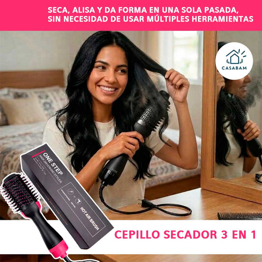 Cepillo Secador Multifunción - Seca, alisa y da forma - Peinados completos con un solo dispositivo práctico