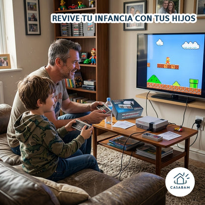 Consola Retro Mini Gamer Kids – 620 Juegos Clásicos – Regala diversión instantánea que los entretiene desde el primer momento