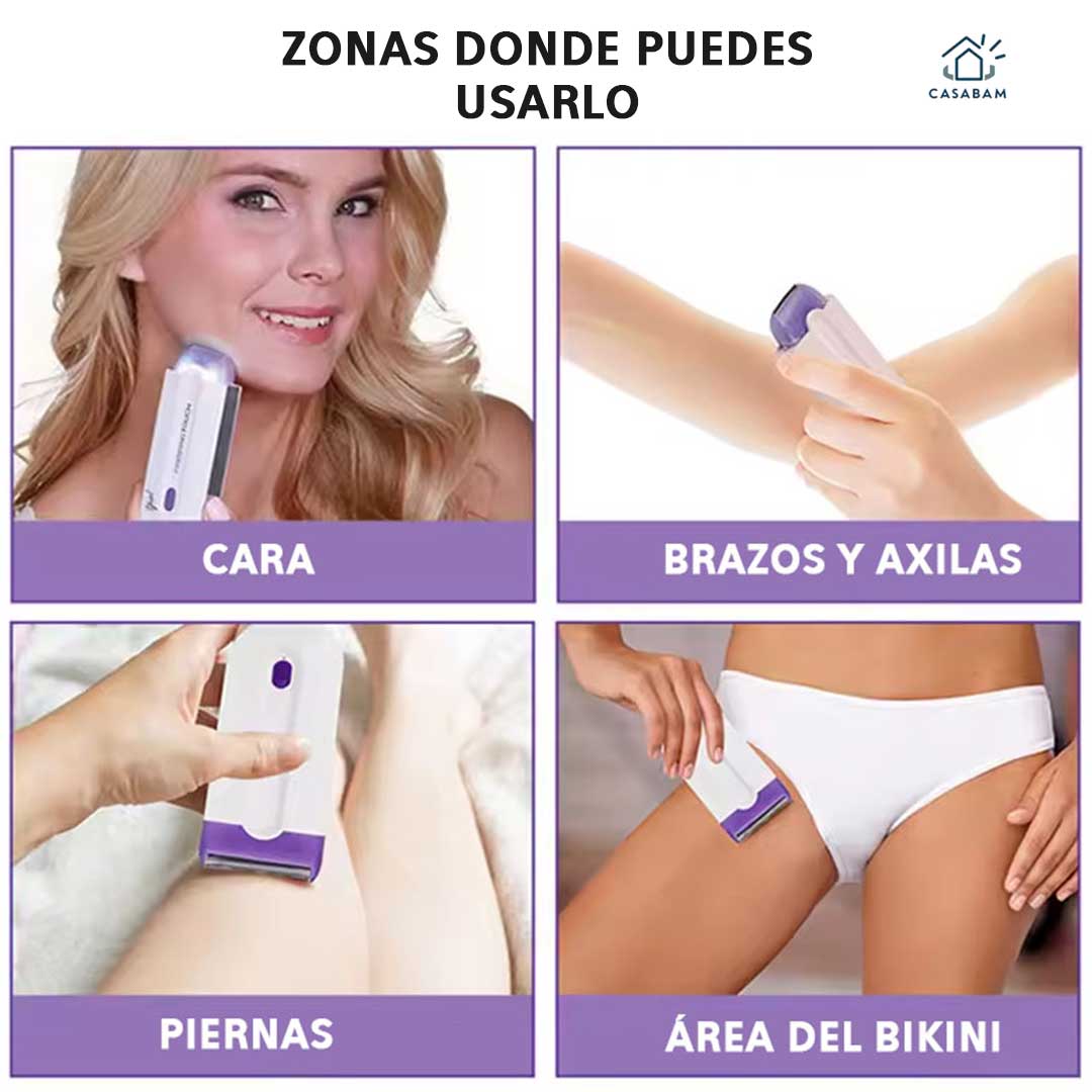 Depiladora Portátil - Retoque Preciso - Sin Irritación en Zonas Delicadas