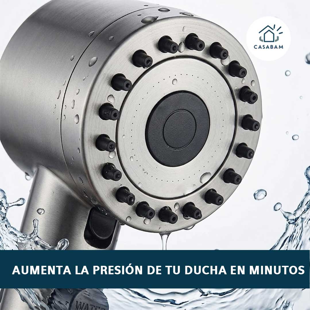Ducha Alta Presión masajeador Pro – Aumenta la fuerza del agua – Mejora la presión en minutos sin instalar tuberías nuevas