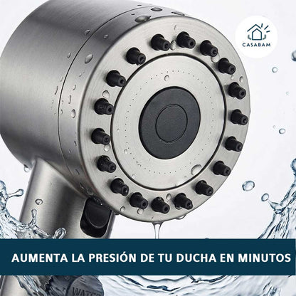 Ducha Alta Presión masajeador Pro – Aumenta la fuerza del agua – Mejora la presión en minutos sin instalar tuberías nuevas